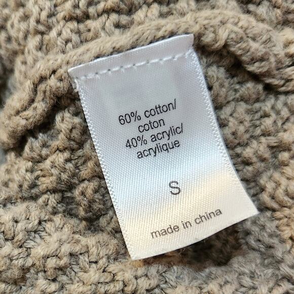 Maurices Sage Green Cropped Chunky Knit Button Front Cardigan Sweater Small - Picture 5 of 7